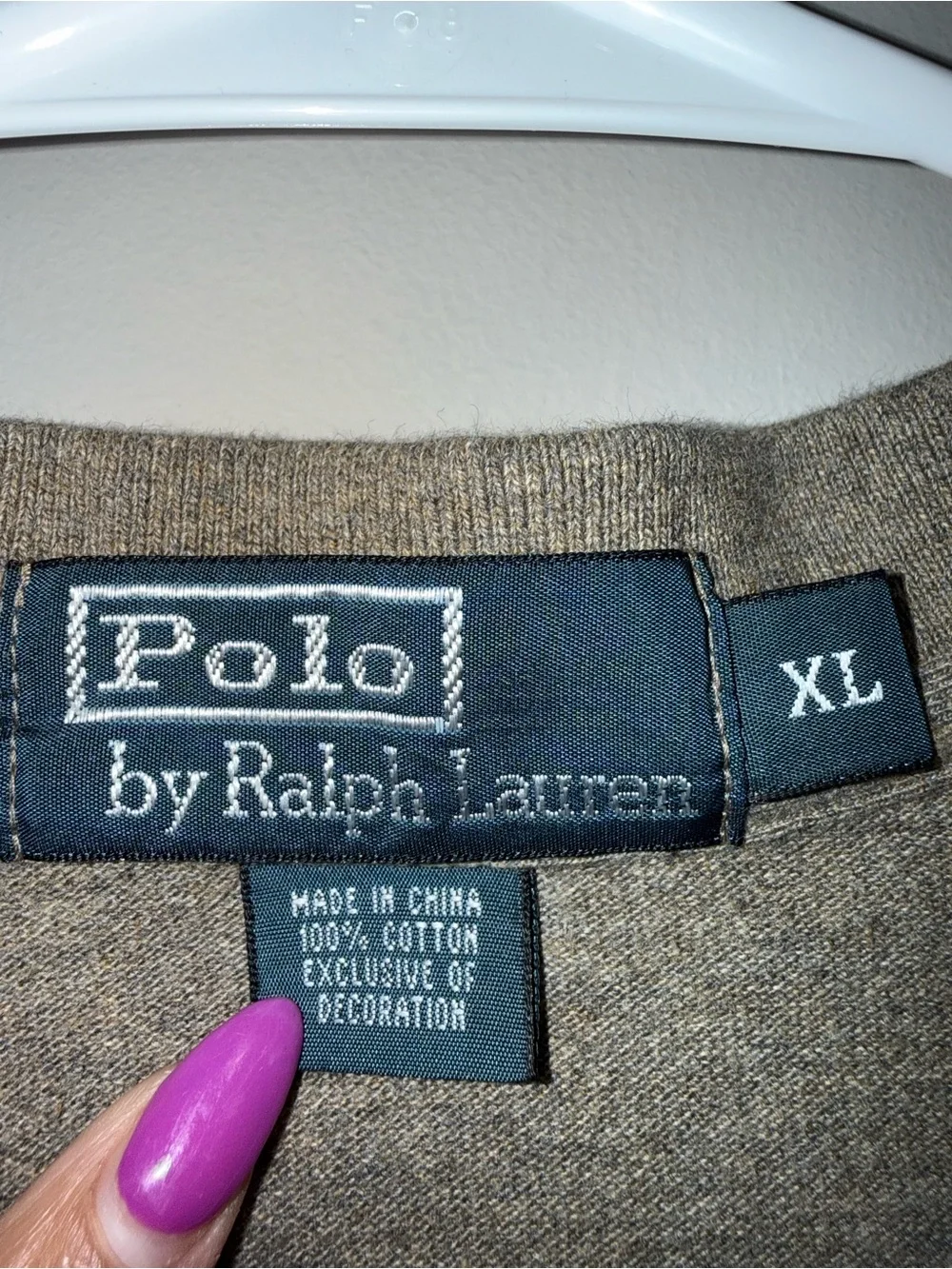 Ralph Lauren Long-Sleeve Polo Shirt - Taupe